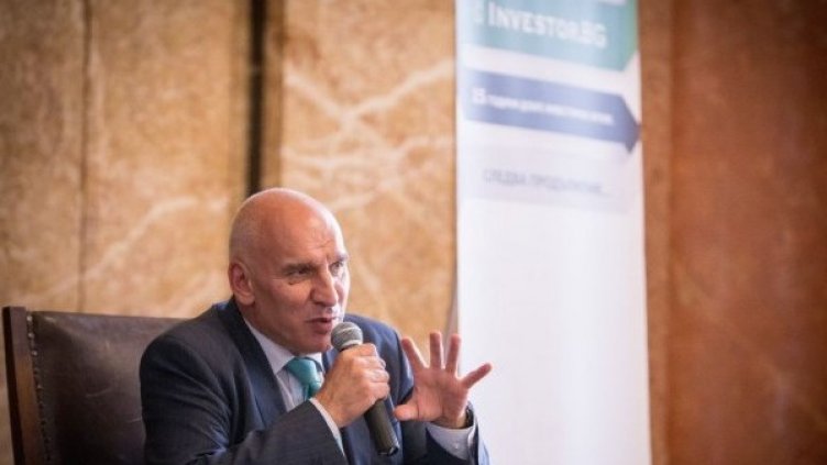 Левон Хампарцумян по време на публична лекция за предприемачеството пред студентите от СУ, организирана от Investor.bg. Снимка: Investor.bg