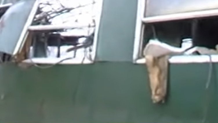 взривеният вагон