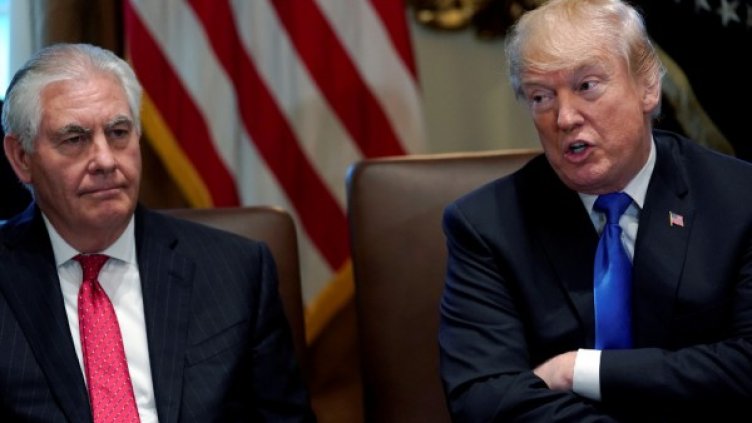 Рекс Тилърсън и Доналд Тръмп. Снимка: архив, Reuters