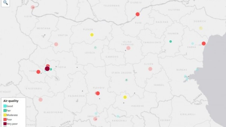 Снимка: European Air Quality Index