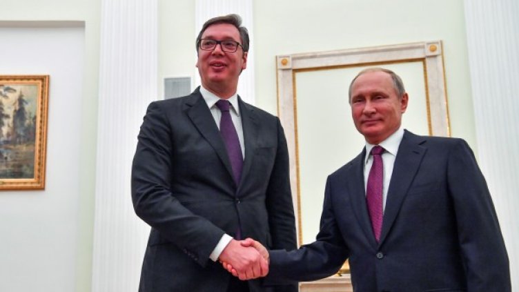 Александър Вучич и Владимир Путин. Снимка: архив, Reuters