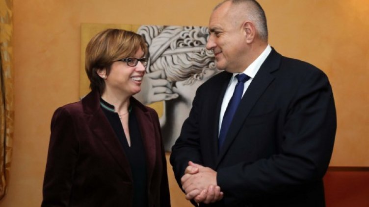 Катрин де Бол и Бойко Борисов. Снимка: БТА