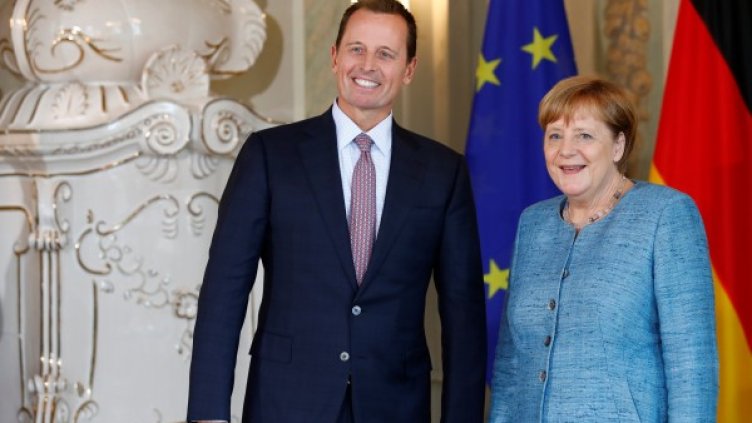Ричард Гренел и Ангела Меркел. Снимка: архив, Reuters