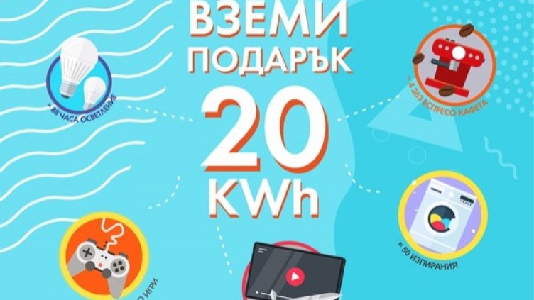 ЧЕЗ Електро стартира кампания "20 kWh подарък"