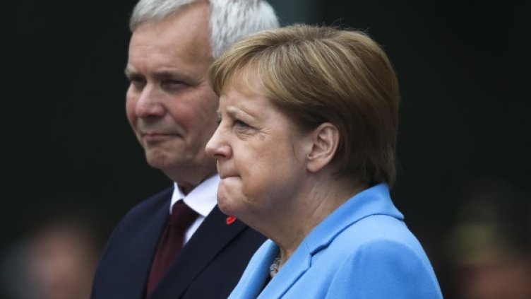 Анти Рине и Ангела Меркел. Снимка: БТА