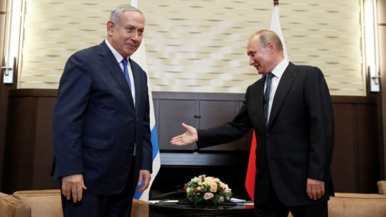 Бенямин Нетаняху и Владимир Путин. Снимка: Reuters