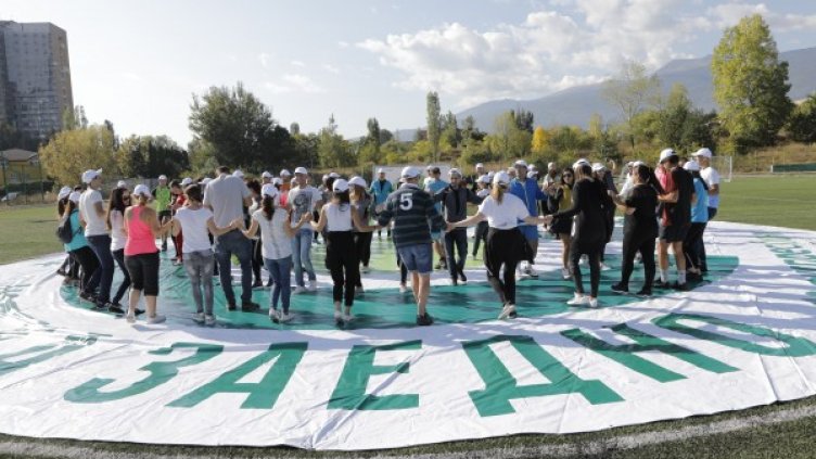 Банка ДСК и Експресбанк се обединиха на спортната площадка