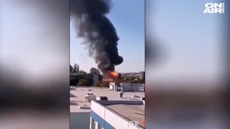 Пожар в Плевен, пламна склад за електроуреди