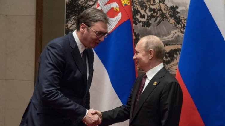 Александър Вучич и Владимир Путин. Снимка: архив, Reuters