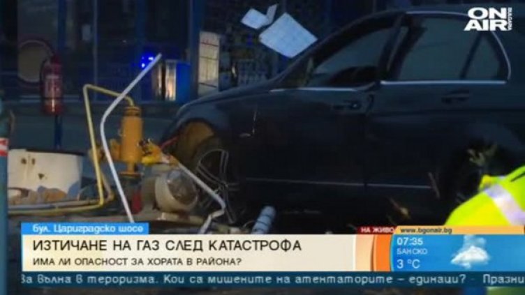 Районът около бензиностанцията на "Цариградско" - отцепен