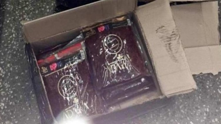 Под шасито на камион - 340 кг паста за наргиле