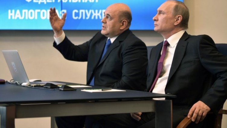 Михаил Мишустин и Владимир Путин. Снимка: архив, БГНЕС