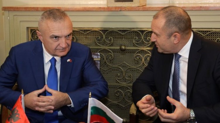 Илир Мета и Румен Радев. Снимка: архив, БГНЕС