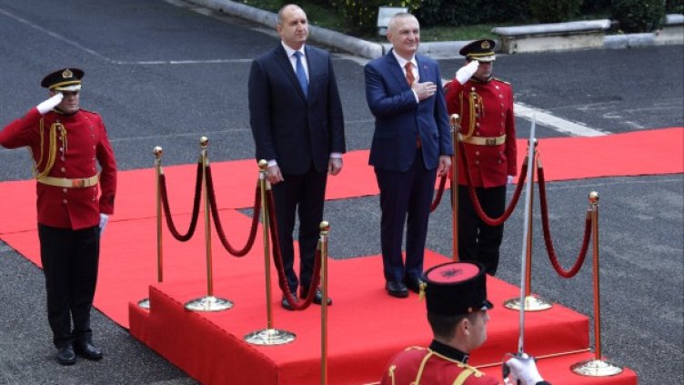 Румен Радев и Илир Мета. Снимка: БГНЕС