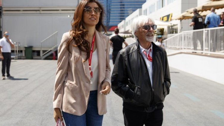 Фабиана Флоси и Бърни Екълстоун. Снимка: архив, БГНЕС