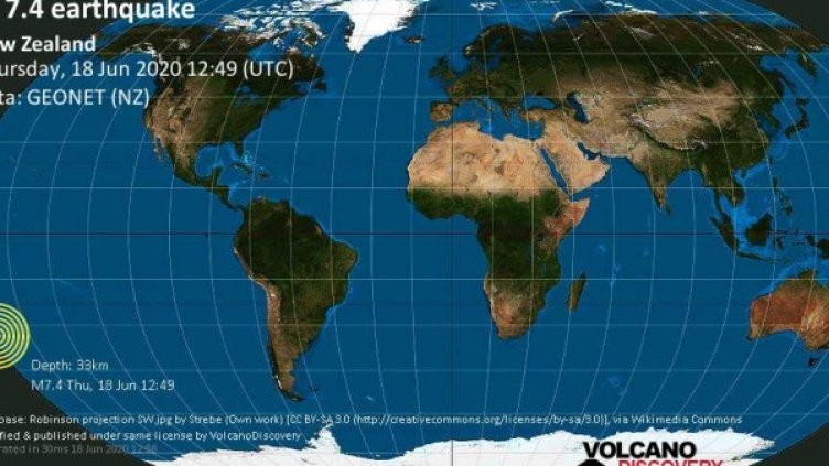 Мощно земетресение от 7,4 по Рихтер край Нова Зеландия