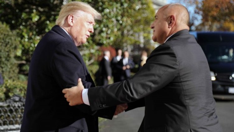 Кадър от посещението на Борисов в САЩ през ноември 2019 г. Снимка: БГНЕС