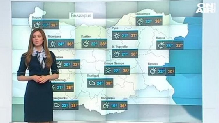 Горещо до 38 градуса, по-ниски температури по морето