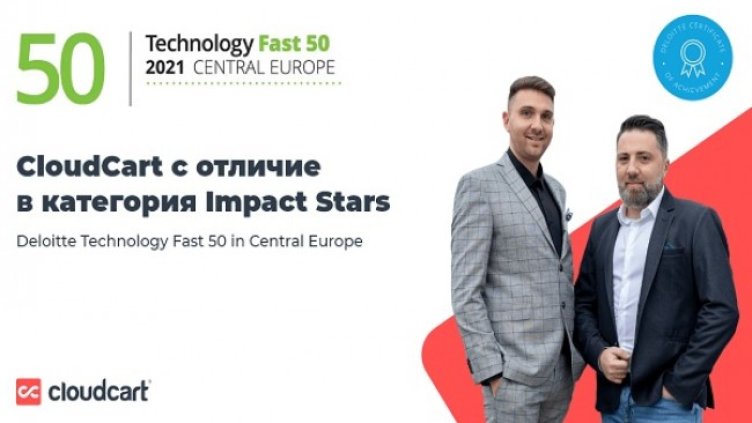 CloudCart с престижно отличие в класацията на Deloitte Technology Fast 50 Central Europe 