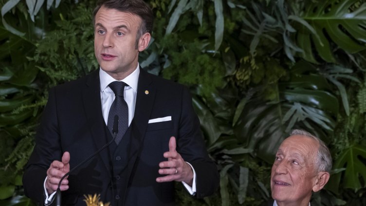 Еманюел Макрон и Марсело Ребело де Соуза.Снимка: БГНЕС