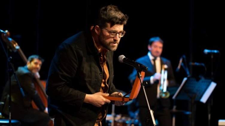 Светослав Драганов по време на наградите "Васил Гендов". Снимка: Личен архив