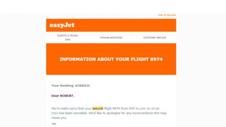 Единият от отменените билети и полет на Children of Zeus