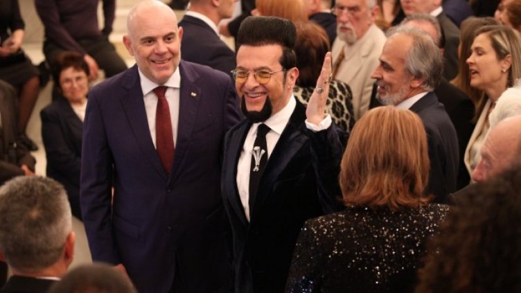 Евгени Минчев на прием в президентството за 24 май. Снимка: БГНЕС