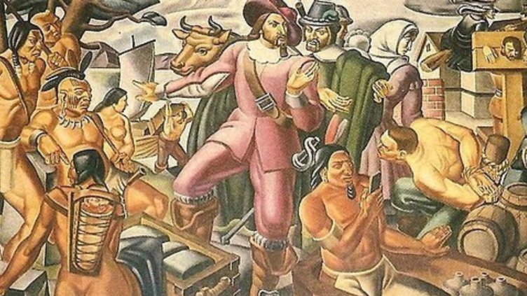 Пътуване във времето: Мъж със смартнфон се появи в картина от 1937 г.
