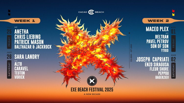 EXE Beach Festival се завръща и това лято с епични партита