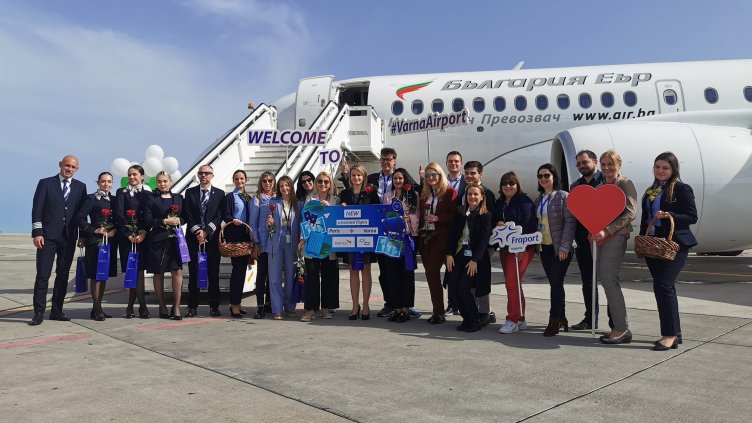 „България Еър“ стартира новата линия Варна – Париж - Варна