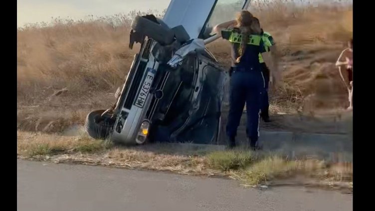 Верижна катастрофа затвори АМ "Тракия", колите са обърнати в канавката ВИДЕО