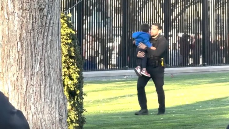 Малко дете нахлу в двора на Белия дом през оградата ВИДЕО