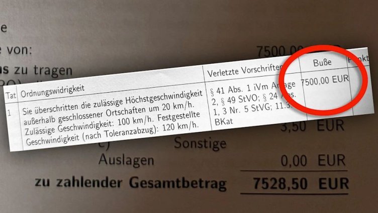 7500 евро глоба за шофиране с 20 км/ч над ограничението: Ето кой изгоря