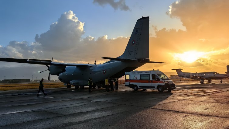 &ldquo;Спартан&rdquo; на ВВС превози болно дете до Белгия