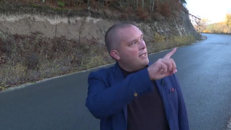 Хванато в кадър от ученик: Малко мече на пътя край Велинград ВИДЕО