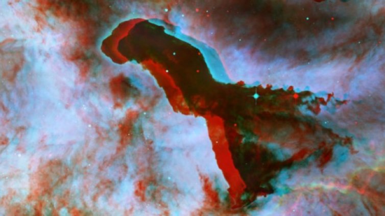 3D разходка сред космически ледени скулптури с Hubble