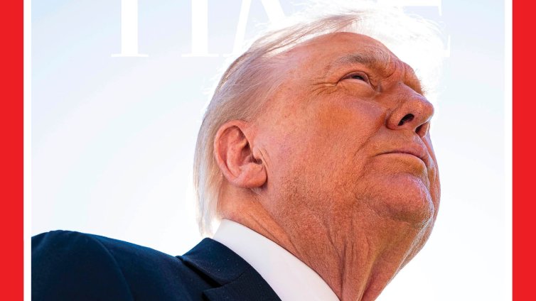 Тръмп недоволства от снимката, която сп. TIME използва за стаятия за него 