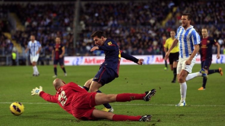 Барса мина и през Малага