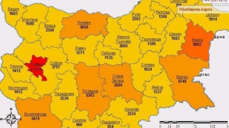 Бандити тук, и тук, и тук. Мигаща карта на престъпността от МВР