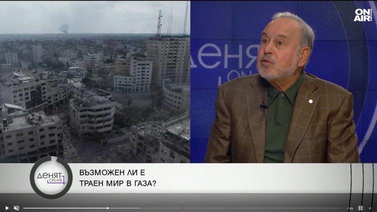 Славчо Велков: Не е възможен траен мир в Близкия изток
