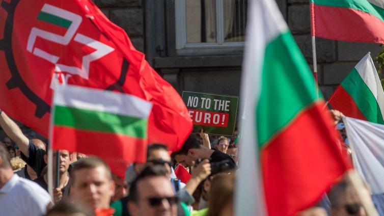 Пред НС: Жива верига срещу еврокомисари, ама еврокомисарите са мираж и ги няма