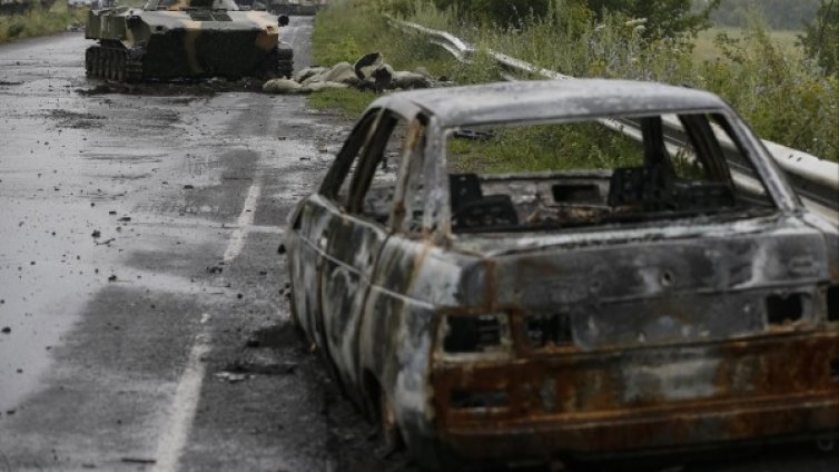 Въздушен удар в западната част на Донецк
