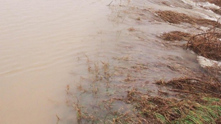 Река Янтра заля участък от път в Русенско