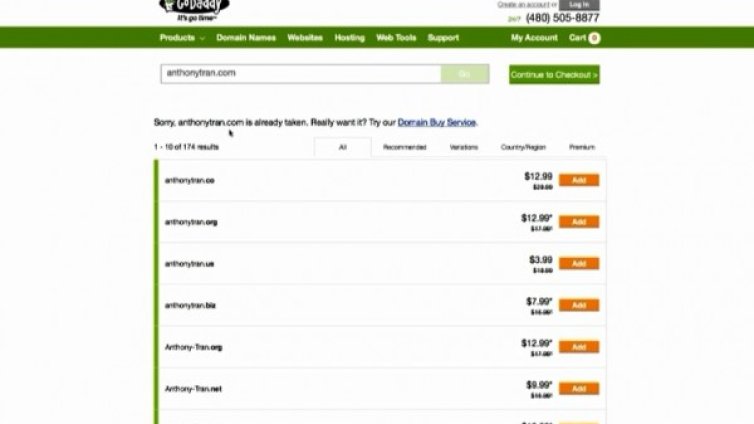 Нов играч на Уолстрийт - GoDaddy