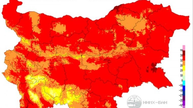 Червен код за пожари в 5 области