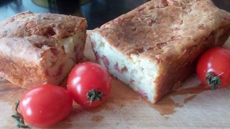 Рецептата Dnes: Солен кейк с кашкавал и шунка