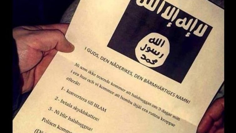 Джихад по пощата: Или ислям, или обезглавяване!