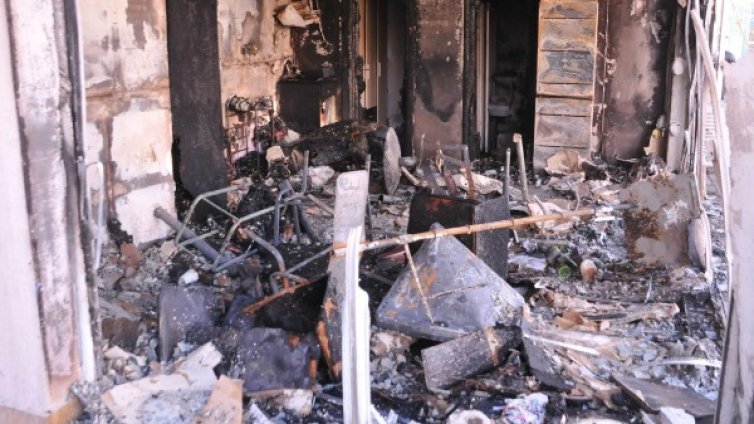 Пожар в козметичен салон причини щети за 50 бона