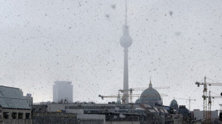 Силен сняг в Германия в първия ден на април