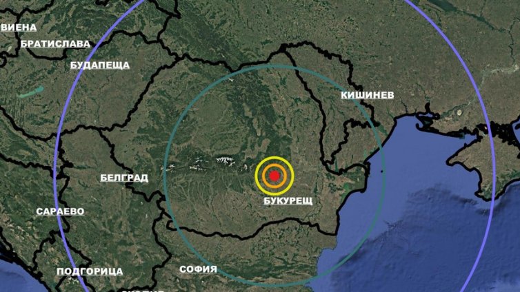 Регистрирано е земетресение край Вранча
